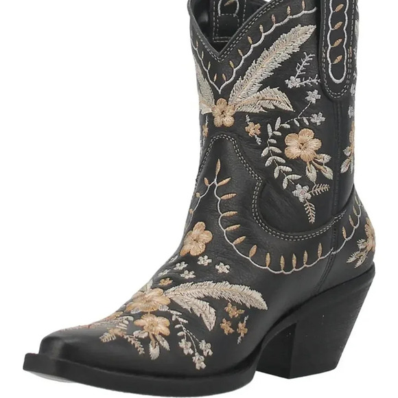 Dingo Primrose Western Boot in Black.  Sz: 10M - Picture 2 of 16